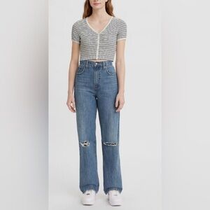 High waisted straight Levi’s jeans 27
